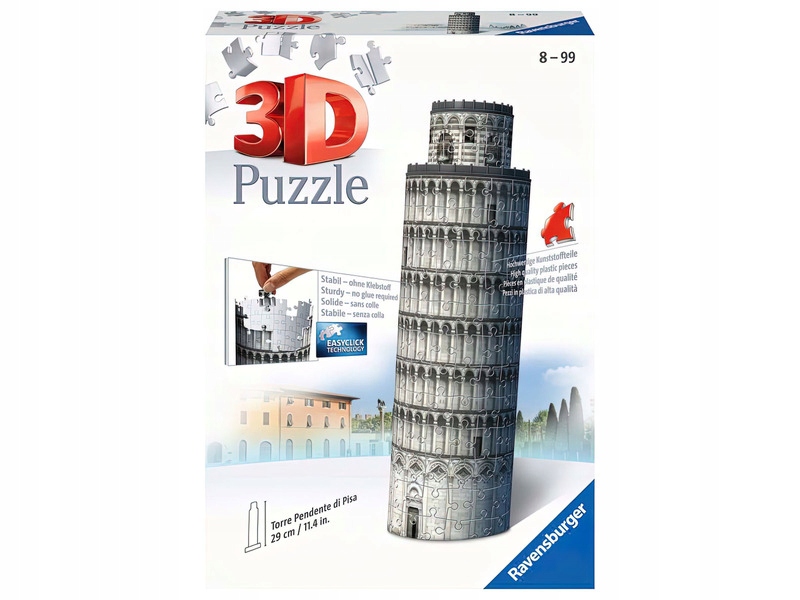 

Puzzle 3D Ravensburger Krzywa wieża w Pizie 11247