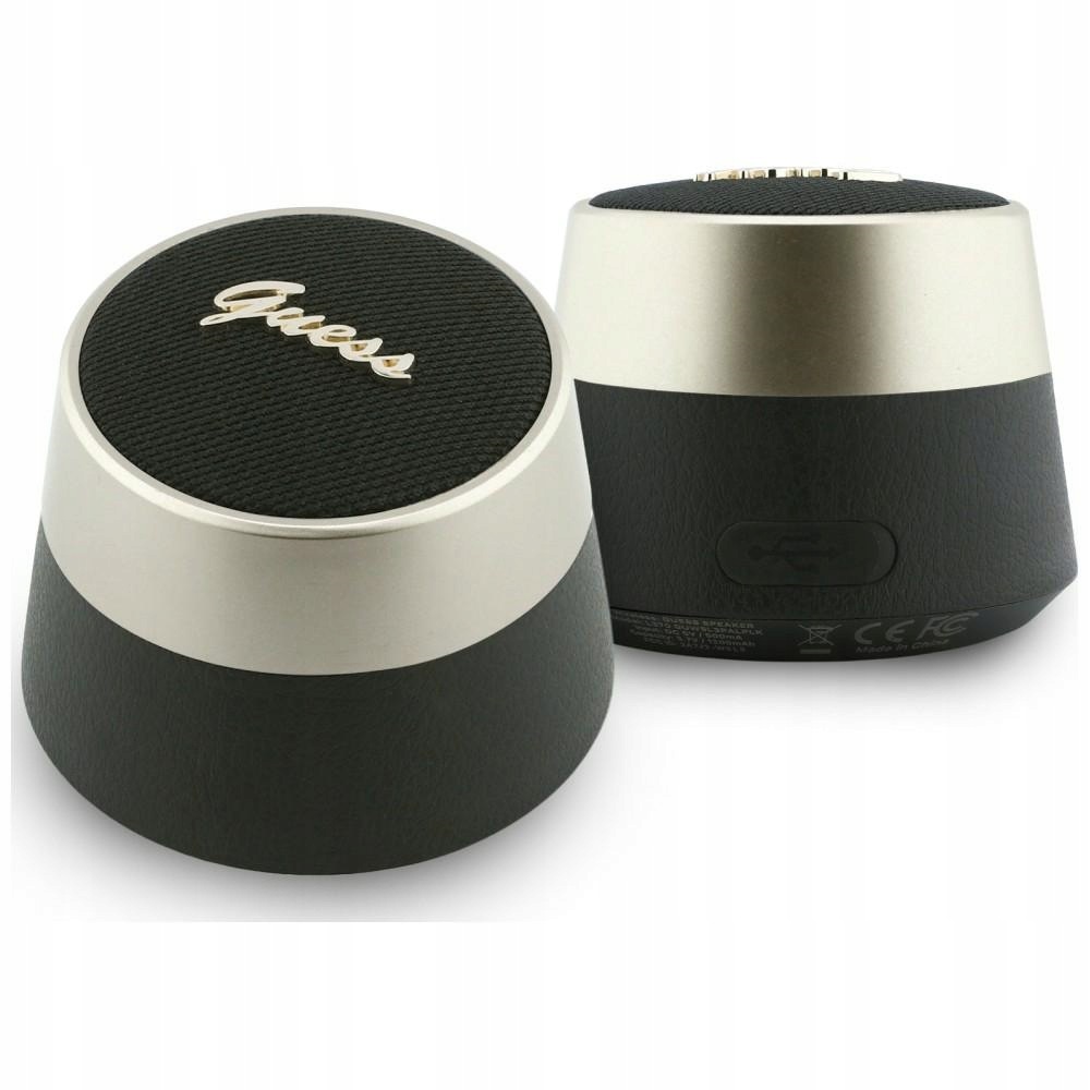 Bluetooth reproduktor Guess 5W Script Metal Logo černý