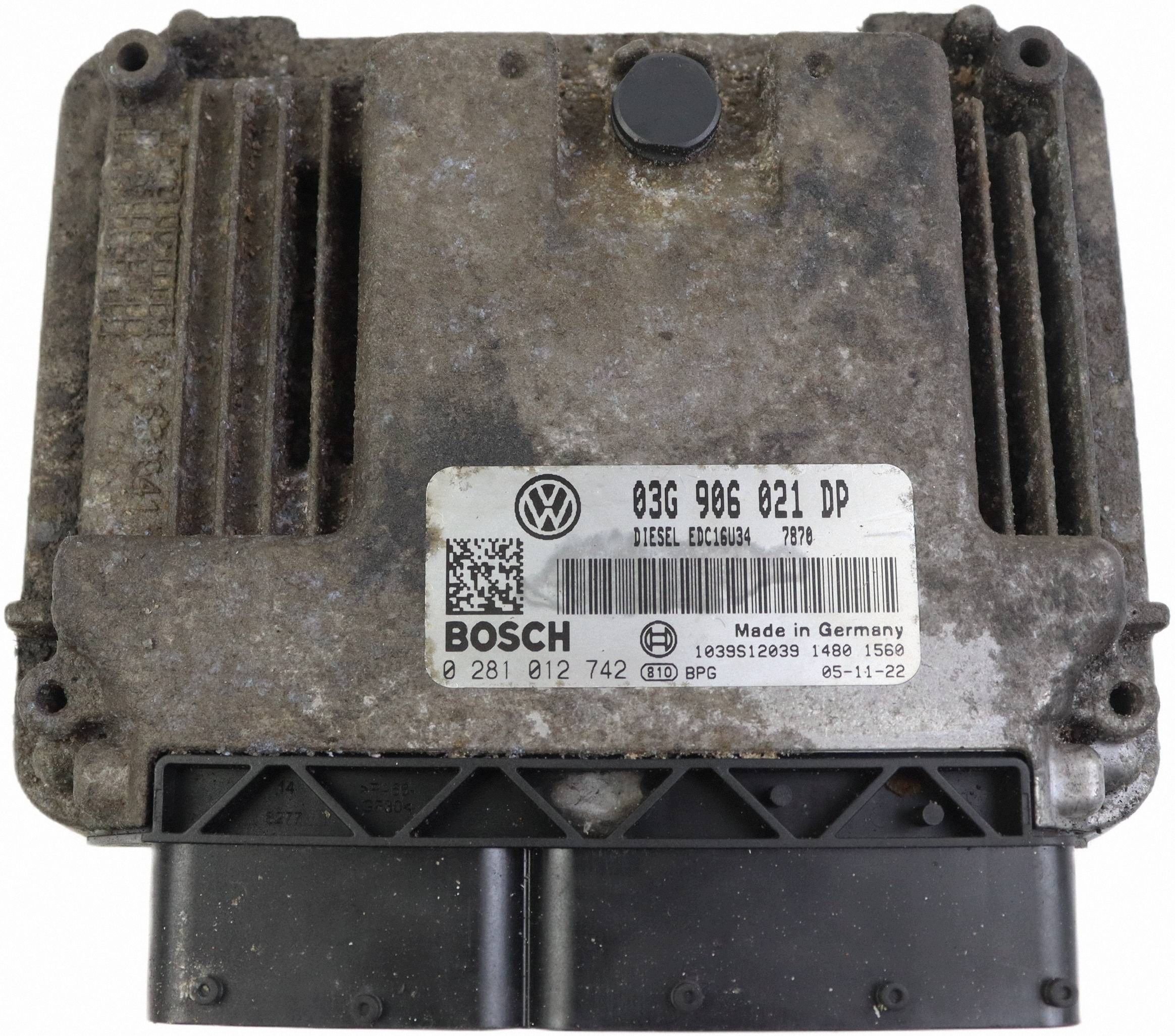 VW PASSAT B6 computer control unit of the engine 1.9 TDI 03G906021DP 0281012742