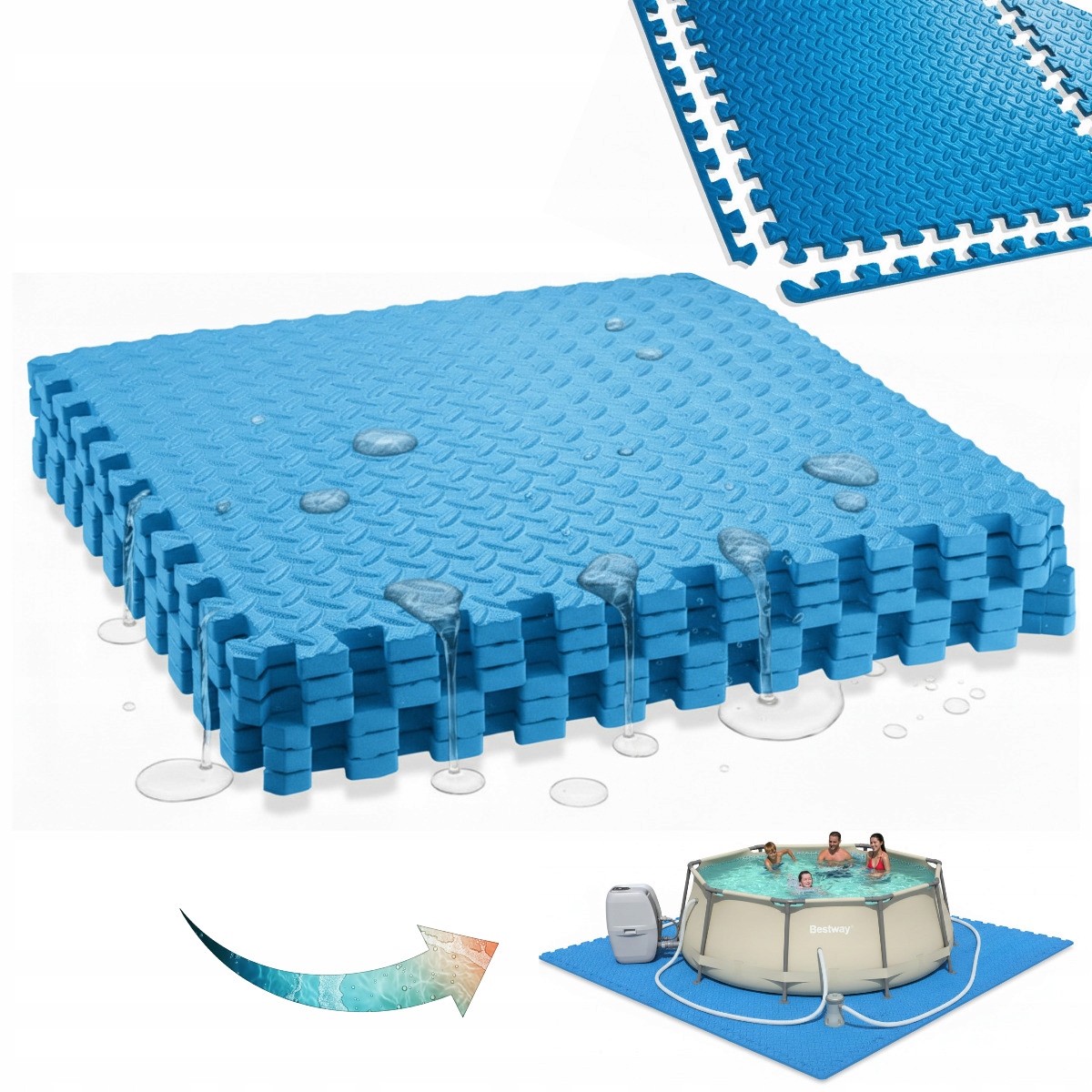 Podkladová pena pod bazén Bestway 56198, penová rohož