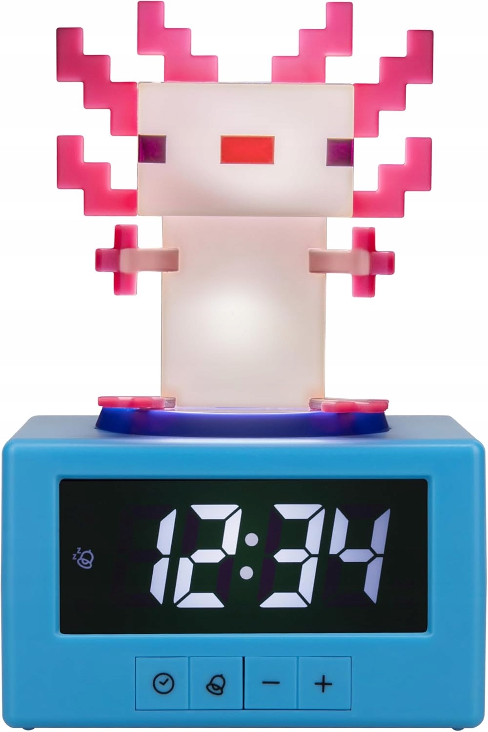 Digitální Budík Minecraft Axolotl S Noční Lampičkou Pro Děti Paladone