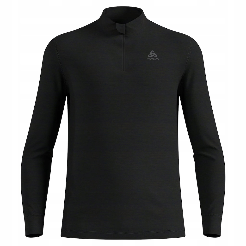Pánské termoaktivní tričko Odlo Merino 200 Base Layer Half-Zip Black M