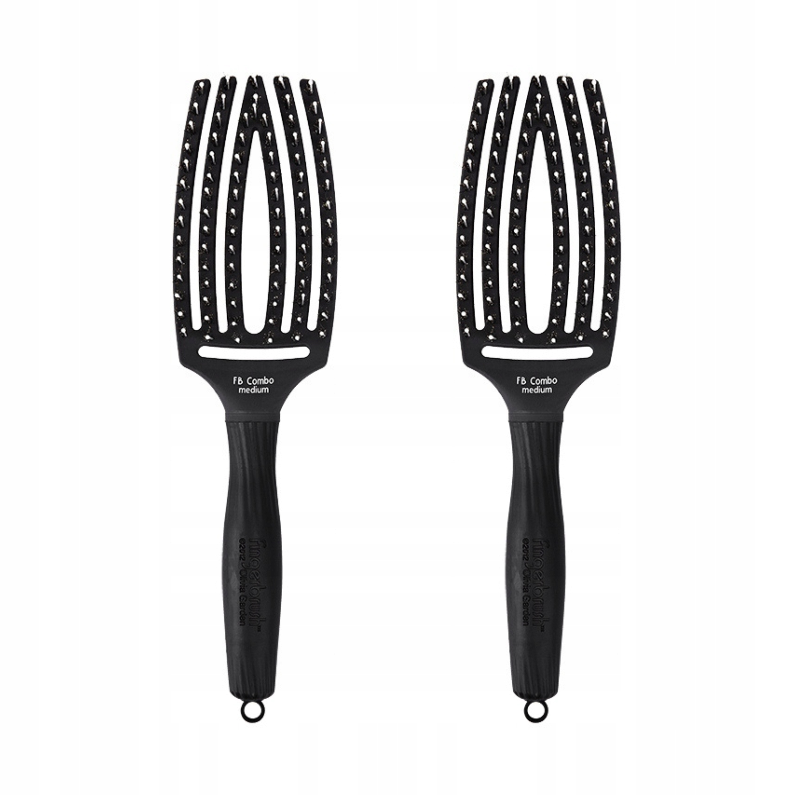 Olivia Garden Fingerbrush szczotka do włosów Combo Medium Zestaw 2 x sztuki