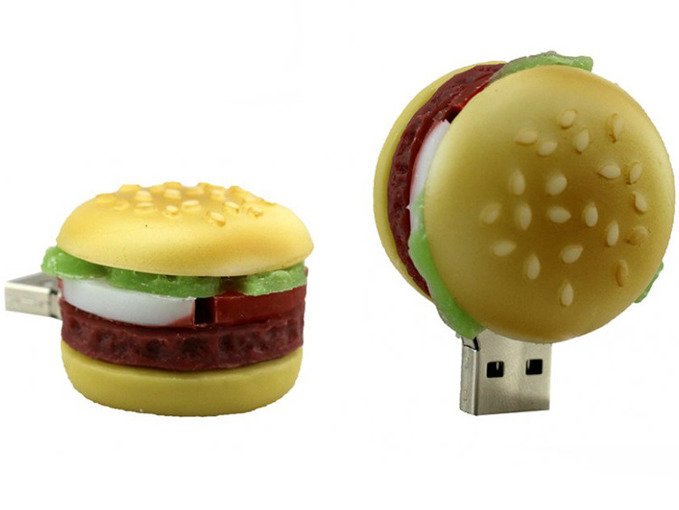 Pendrive Usb Gyors Flash Drive Ultra Memória Medál Pen Hamburger 16GB