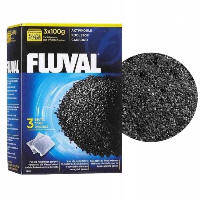

Fluval Carbon Węgiel Aktywny Do Filtra 3x100g