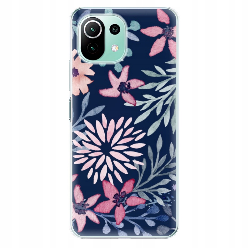 Silikonowe etui iSaprio Leaves on Blue do Xiaomi Mi 11 Lite