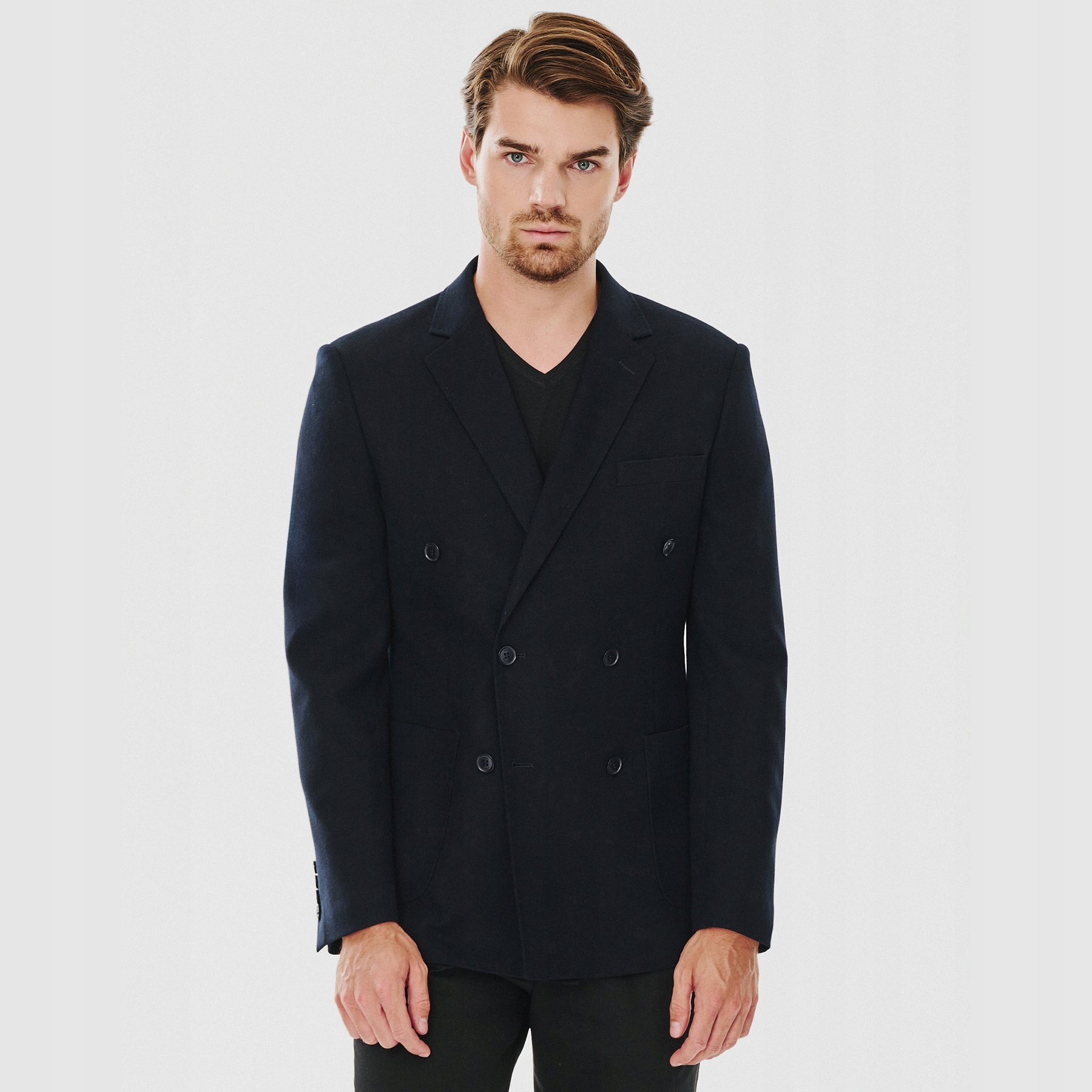 Modrá dvouřadá sako Pako Lorente vel