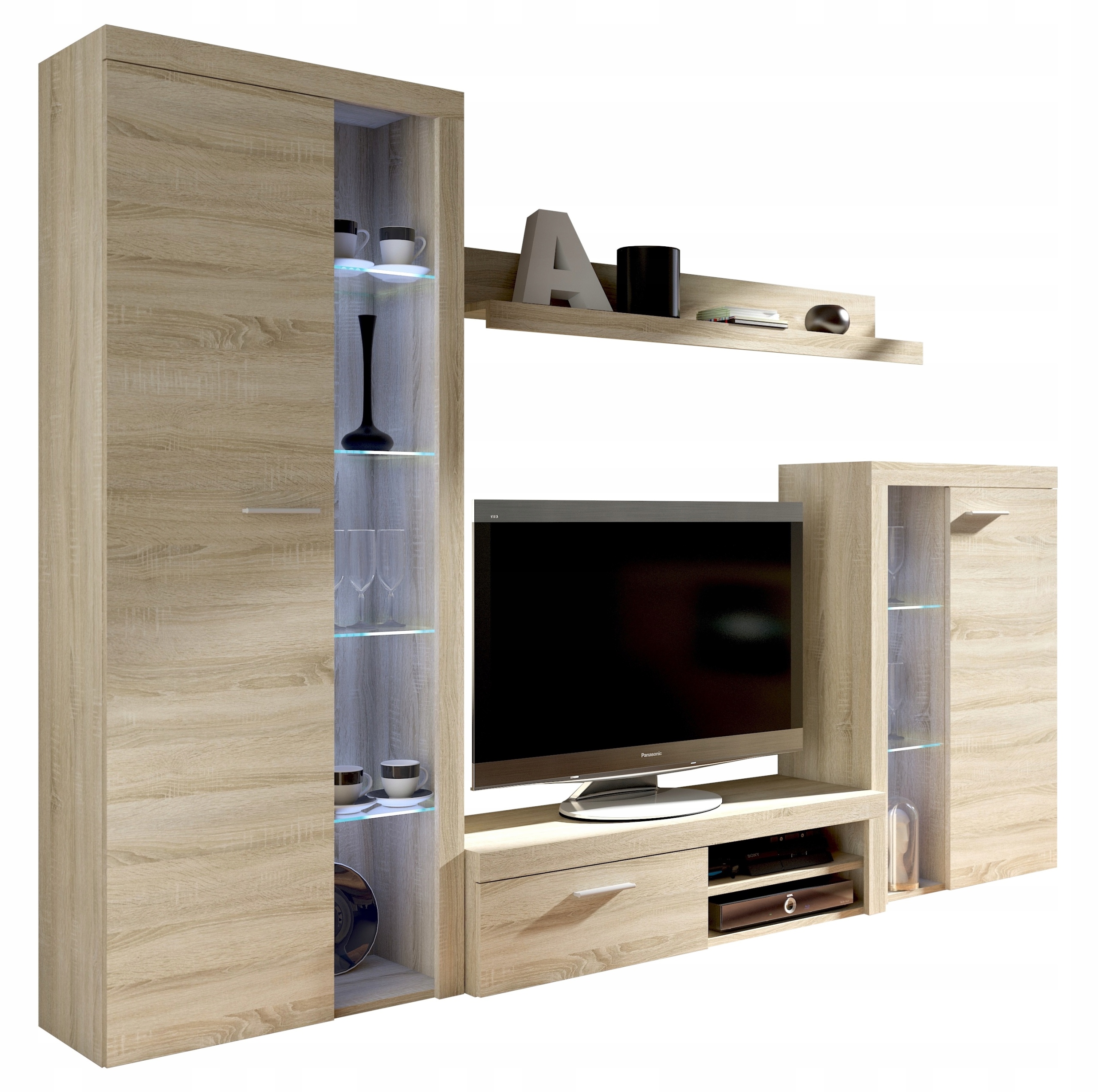 Zestaw Mebli Meblościanka RUMI BIAŁA Wybór Kolorów Kod producenta Meblościanka RUMI