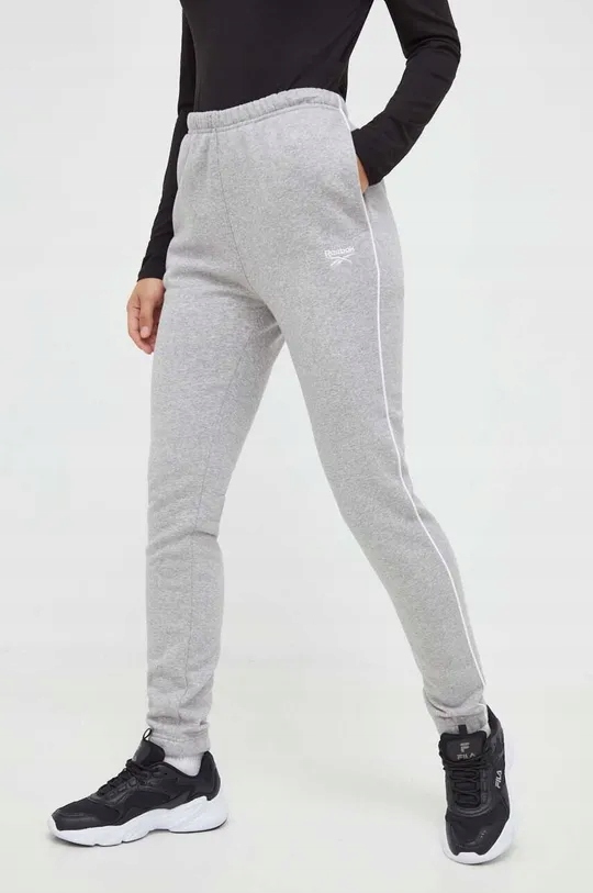 Reebok Kalhoty V Rie Fleece Pant Šedé Barvě