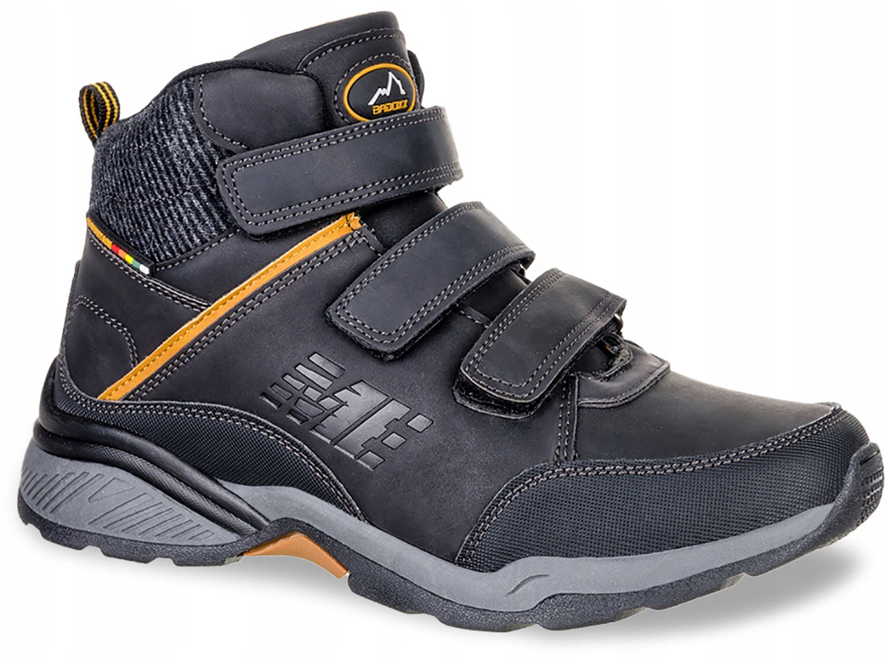 BUTY TREKKINGOWE TRZEWIKI BOTKI NA RZEPY OCIEPLANE