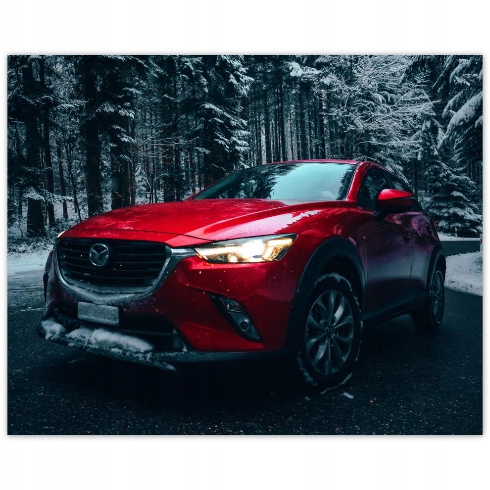 

Plakat 50x40 Czerwona Mazda Samochód