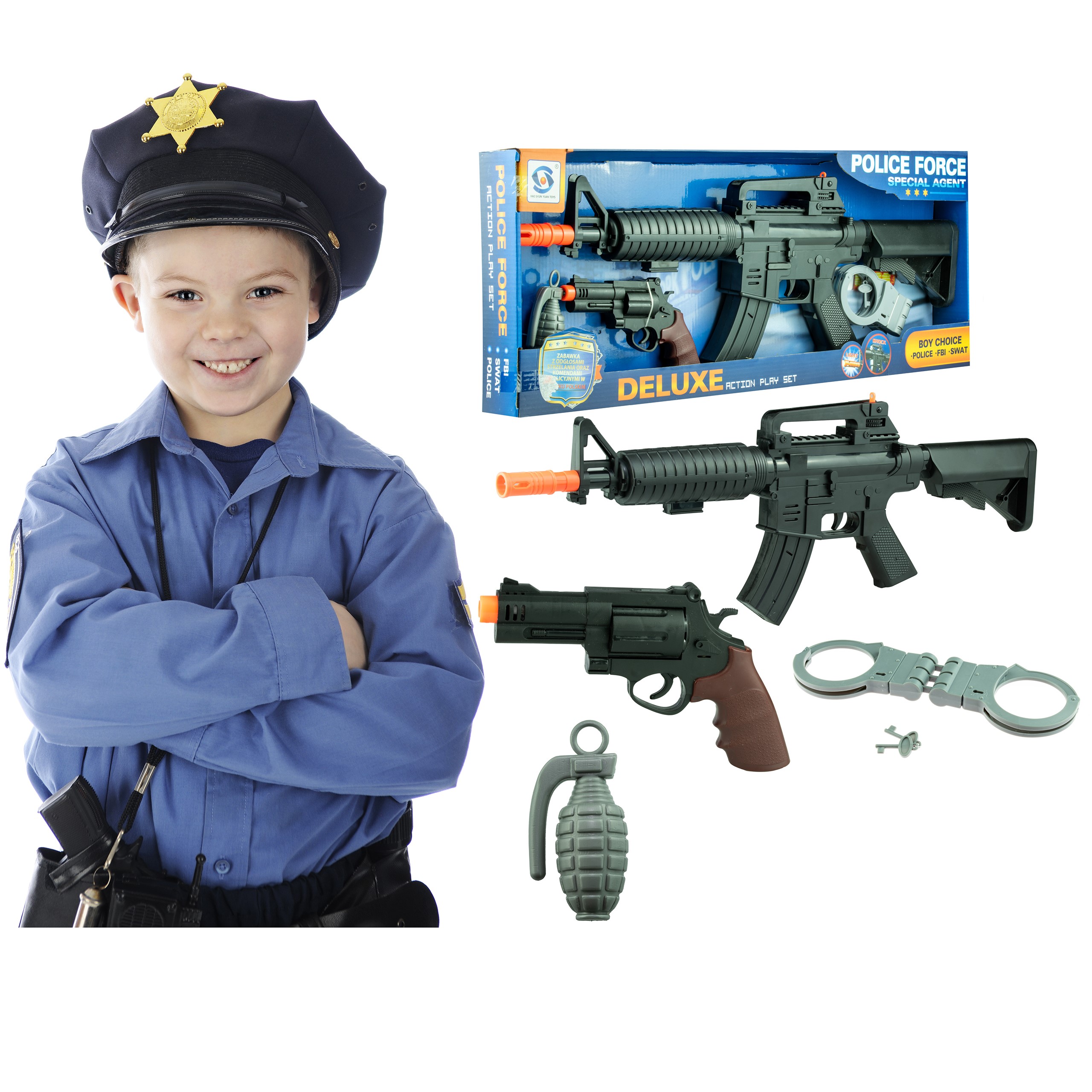 

Zestaw Policyjny Karabin Pistolet Polskie Komendy