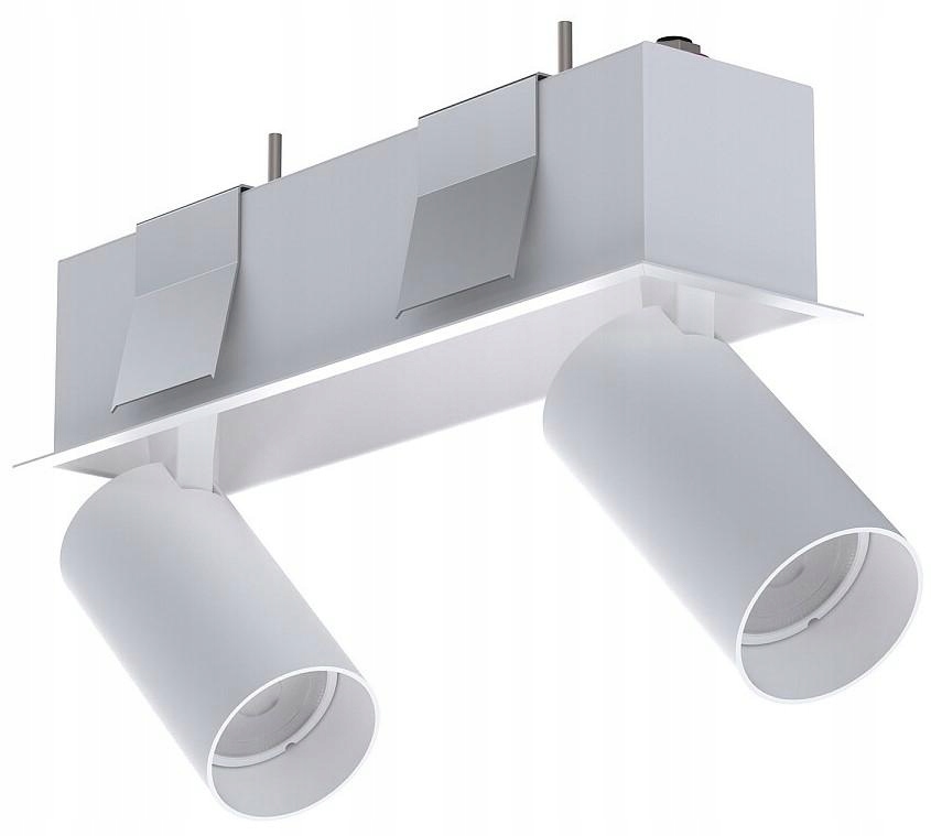 Podomietkové svietidlo Spot Mono Deep Biele 2xGU10 Stropné očko Závesné