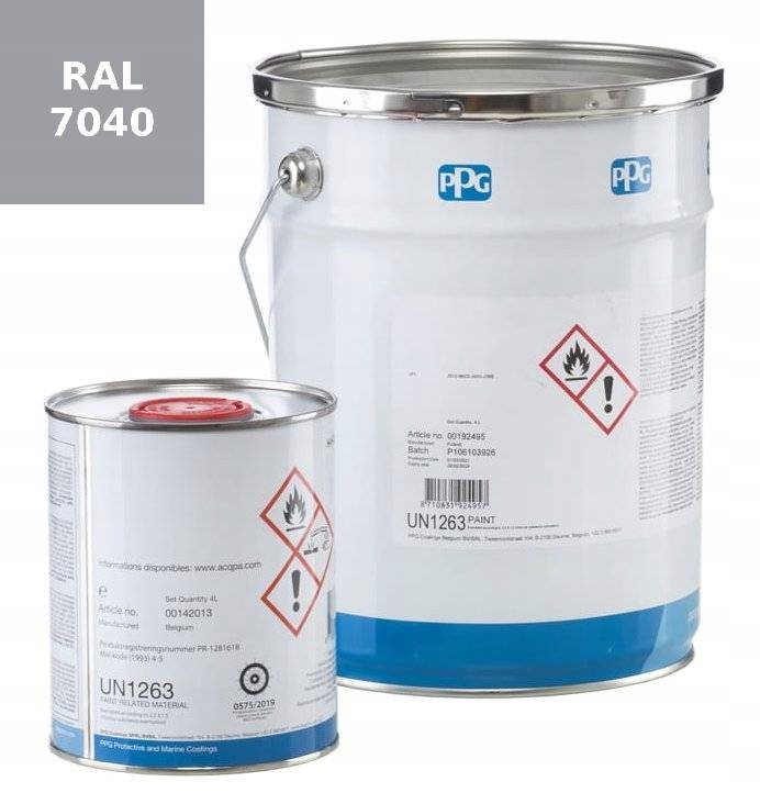 Farba Poliuretanowa Okrętowa Ppg Sigmafast 210 hs 4l ral 7040 szary