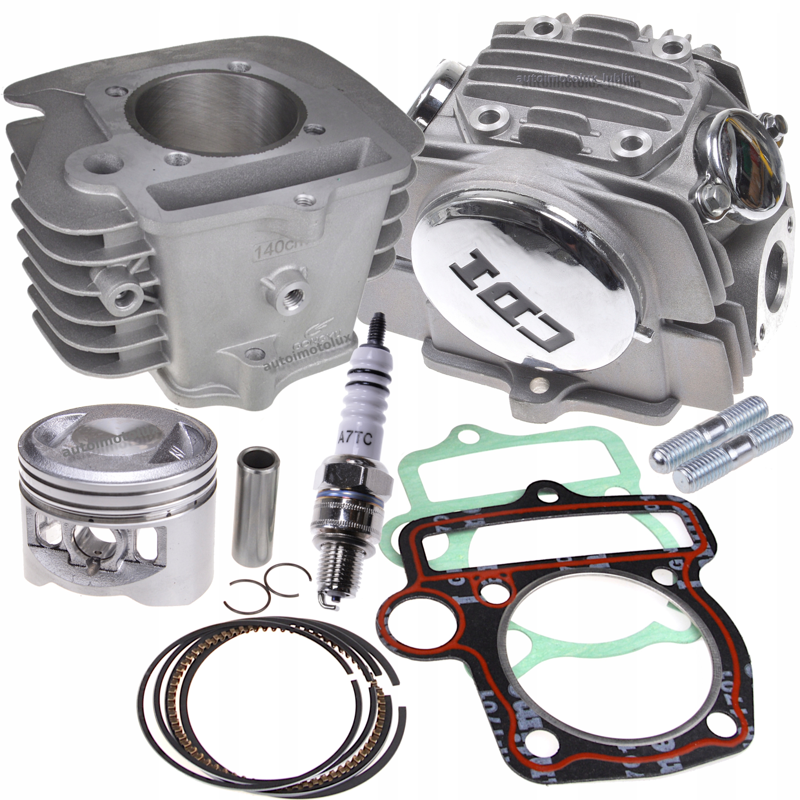 Cylinder głowica kpl. cross pitbike pit bike MRF KAYO YX140 MRF 56,00 mm