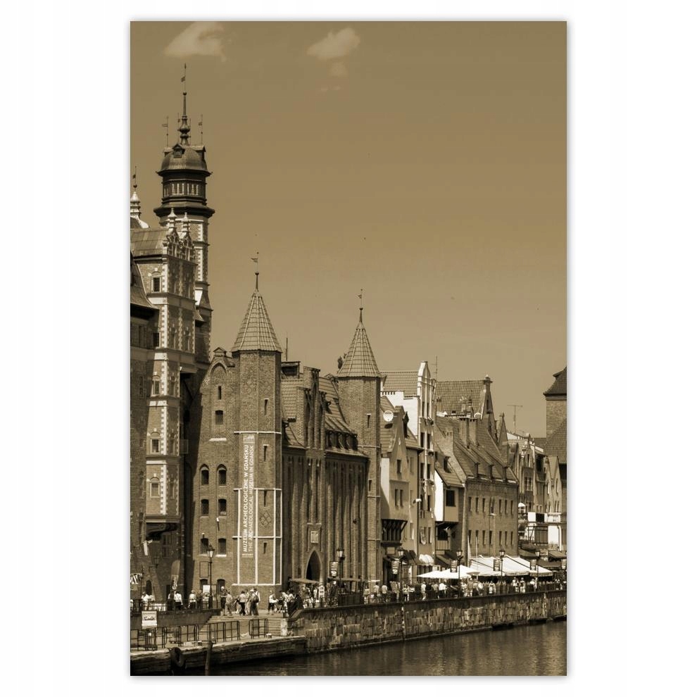 

Plakat 40x60 Gdańsk w sepii Sepia Brąz