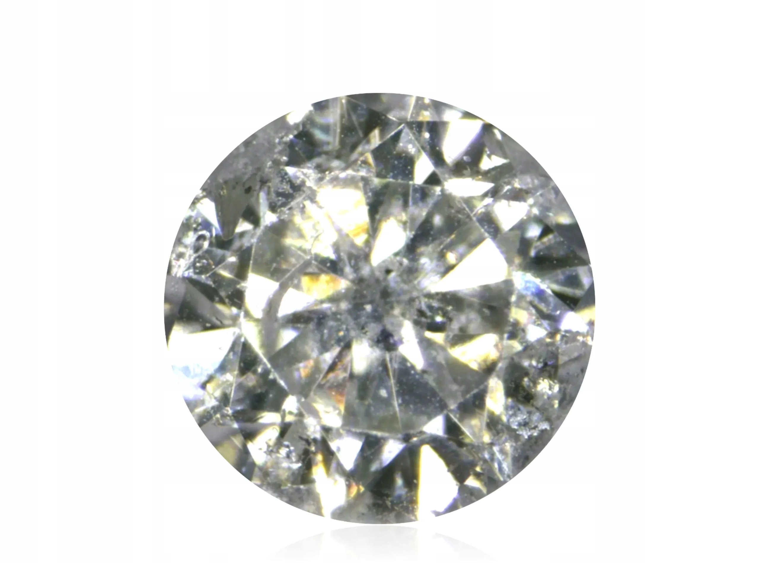 Přírodní Diamant 0.03ct Zelený Briliant I2 eCertifikát Wbd