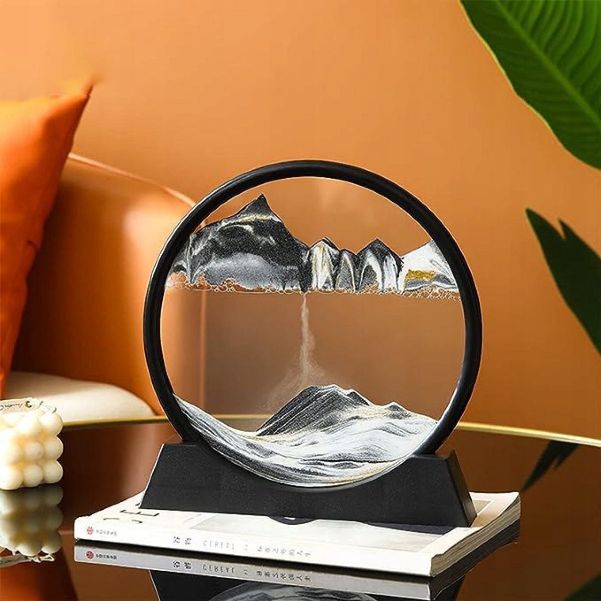 3D OBRAZ PIASKOWY OBRACANIA DYNAMICZNY KLEPSYDRA Wysokość produktu 19 cm