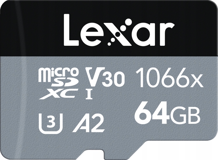 Lexar Professional 1066x microSDHC/microSDXC UHS-I (SILVER) R160/W70 64GB Stan opakowania oryginalne