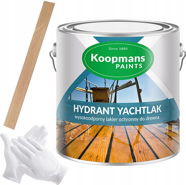 Lakier jachtowy Koopmans Hydrant Yachtlak połysk Uv 2,5l