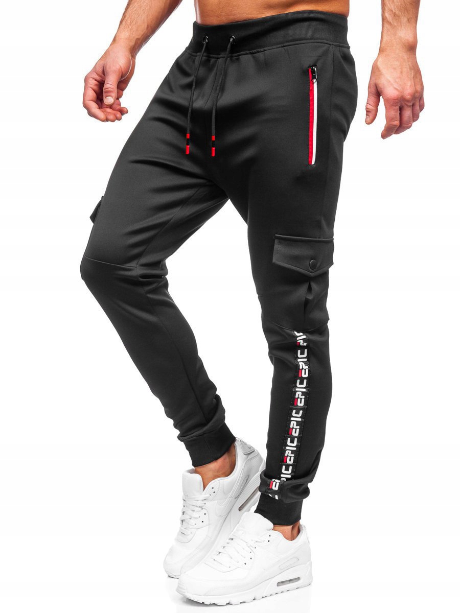 

Spodnie Męskie Dresowe Czarne K10279 DENLEY_2XL
