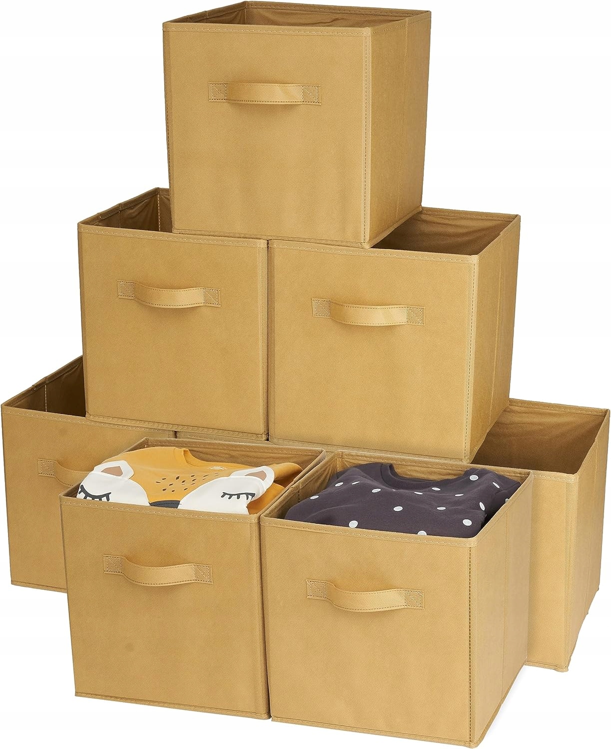 8 Skládacích Krabic Na Ukládání Oblečení 27,5X27,5X28 CM