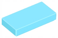 

Lego 3069b Tile Płytka 1x2 lazurowa śr. Nowa (1g)