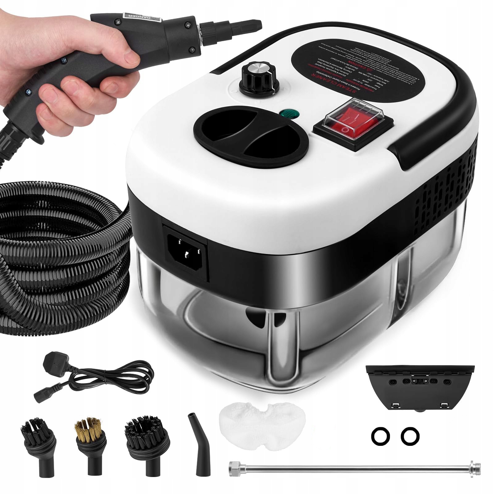 Parní Čistič Parní Mop 2500W Sada Nástavců Na Mytí Čištění