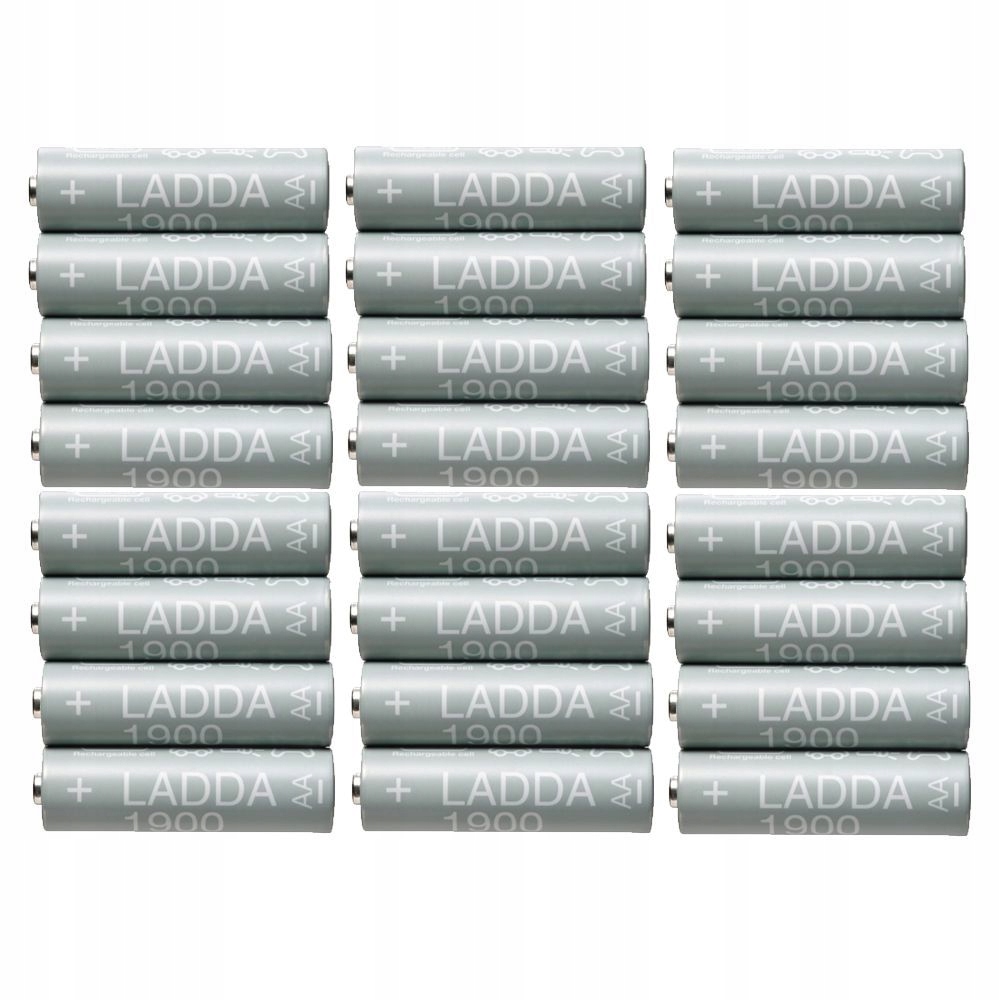 

Baterie Aa 1900mAH 24szt HR06 akumulatorki Ikea
