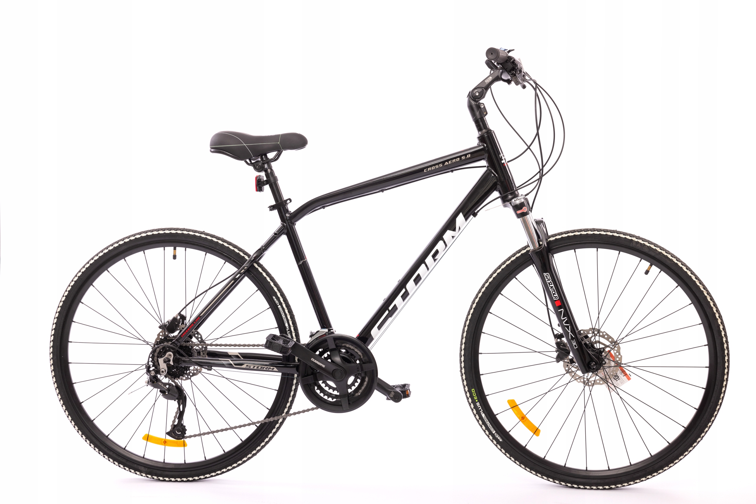 Rower crossowy Storm Cross Aero 5.0 Man rama 19 cali koło 28 " czarny