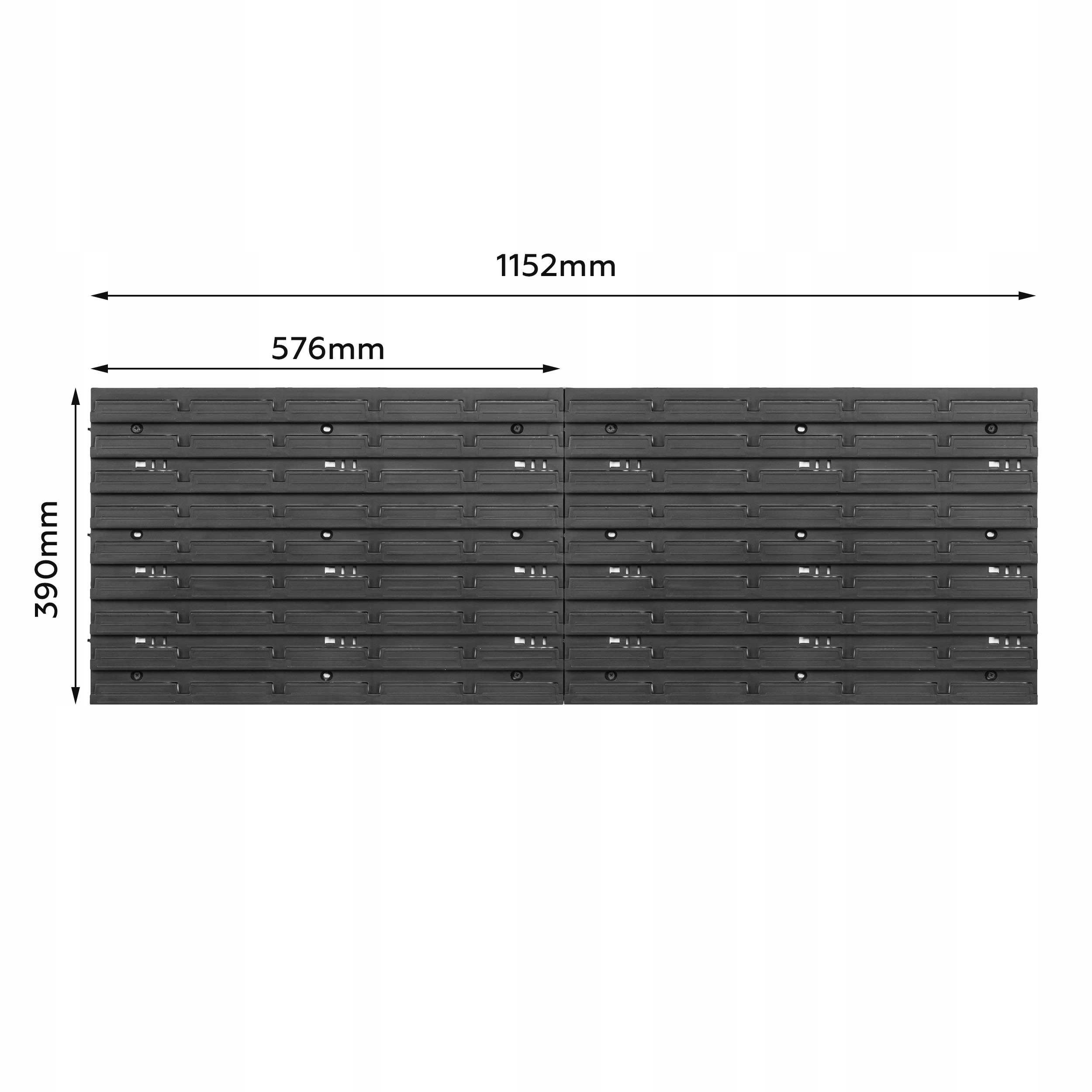 Tablica narzędziowa 57 x 78 cm ścianka warsztatowa Szerokość produktu 115 cm