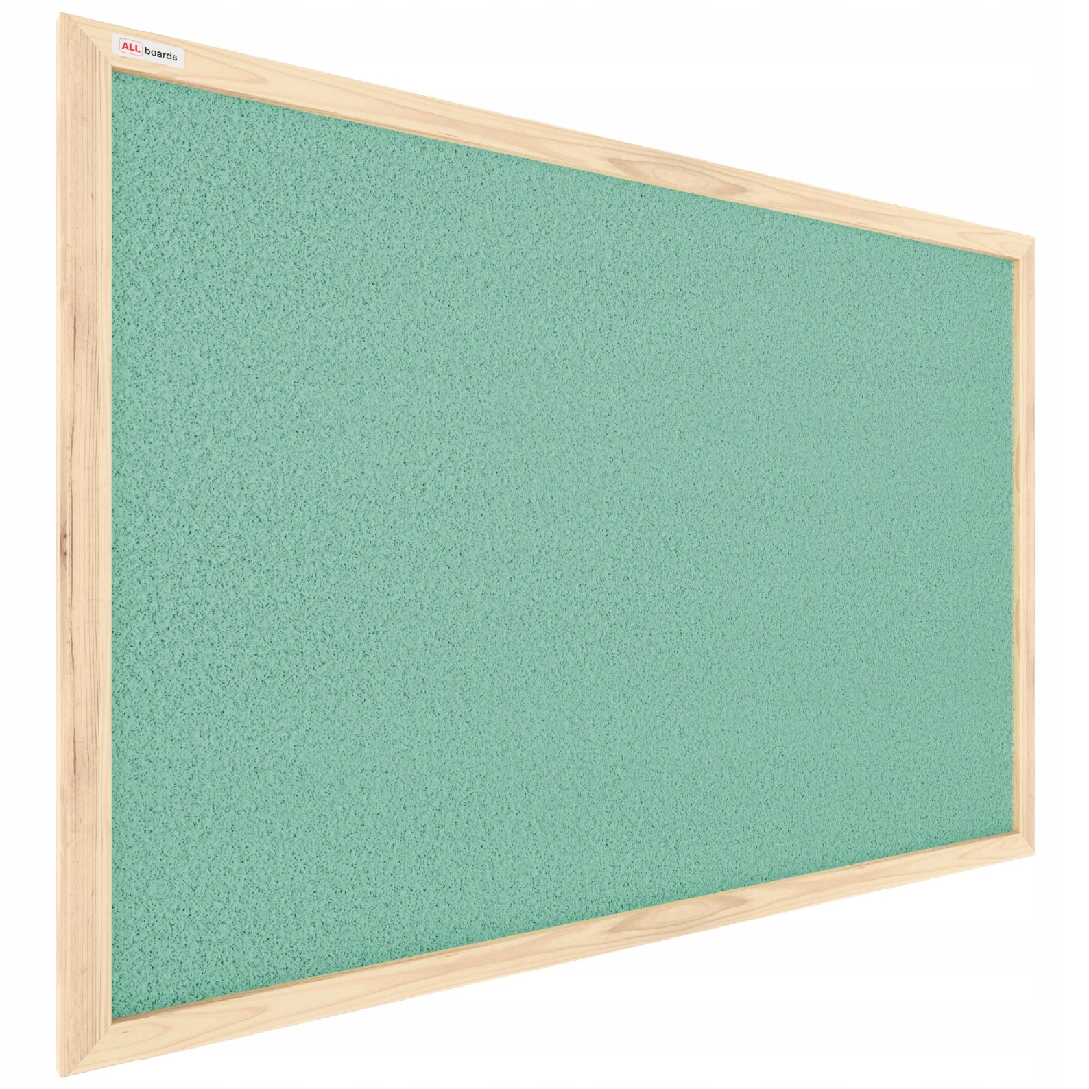 

Tablica korkowa miętowy korek 90x60 rama drewniana
