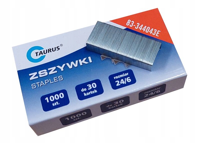 

Zszywki 24/6 1000SZT. Kolor Srebrny