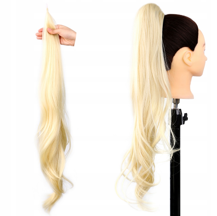 Poník Na Drátku Připínací Dlouhý Vlnitý Kitka Připínací 613 světle blond