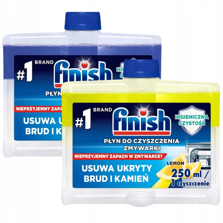 Levně Finish Čisticí prostředek na myčku nádobí Mix 250 ml x2 Lemon Regular Set