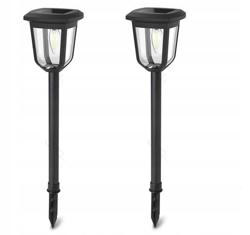 2 szt DUŻA LAMPA SOLARNA OGRODOWA LATARNIA 55cm