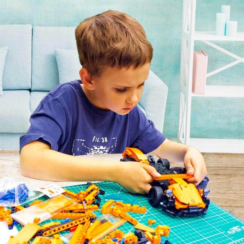 Klocki CaDa PORSCHE RC zdalnie sterowane + PILOT Bohater brak