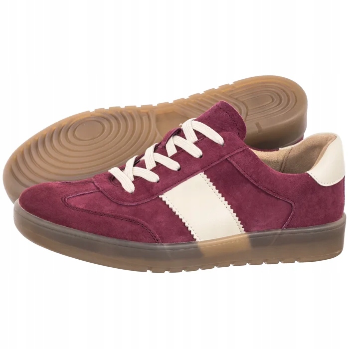 Kožené boty Dámská obuv Tenisky Filippo Bordové DP6770/25