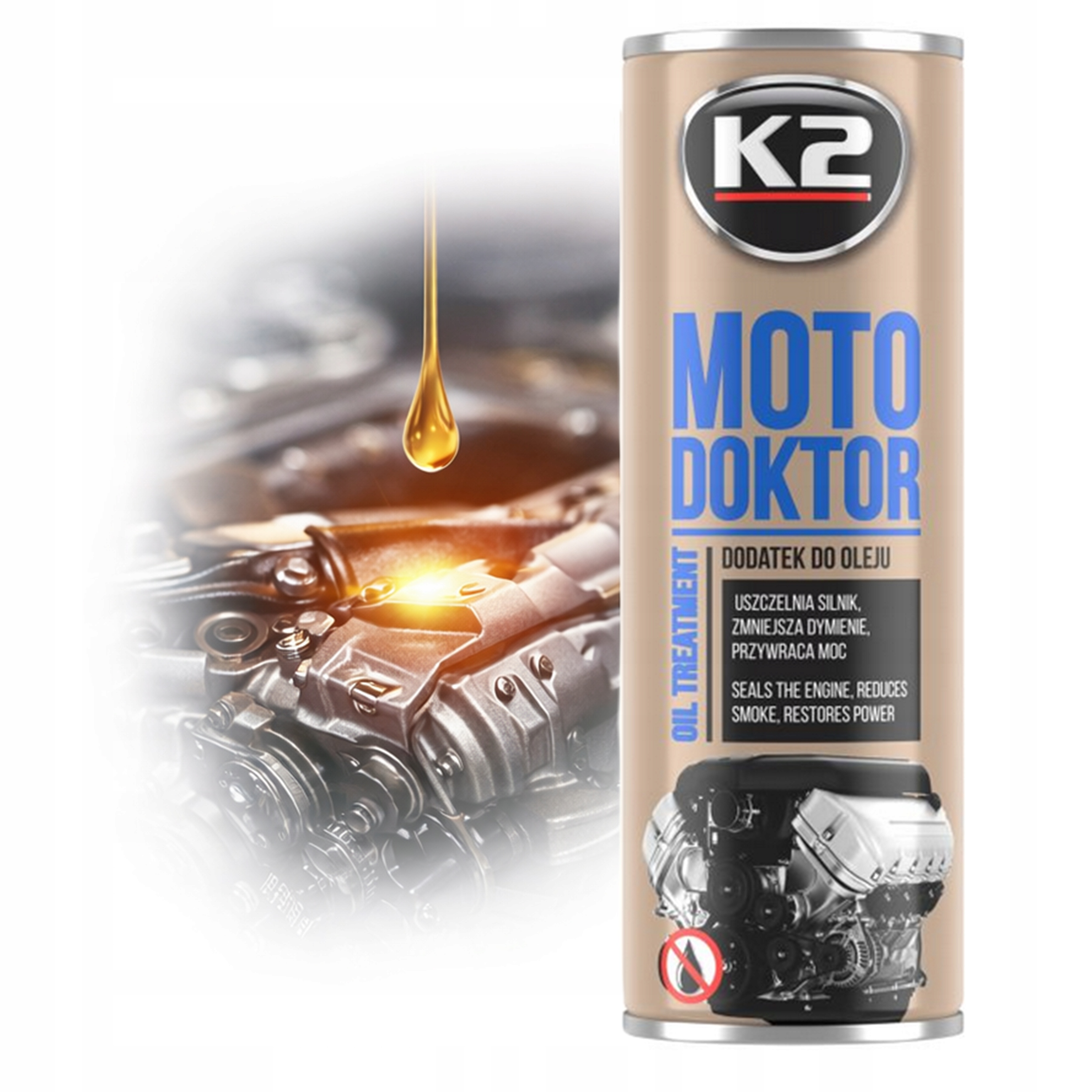 Dodatek do oleju silnikowego K2 Moto Doktor 443ml