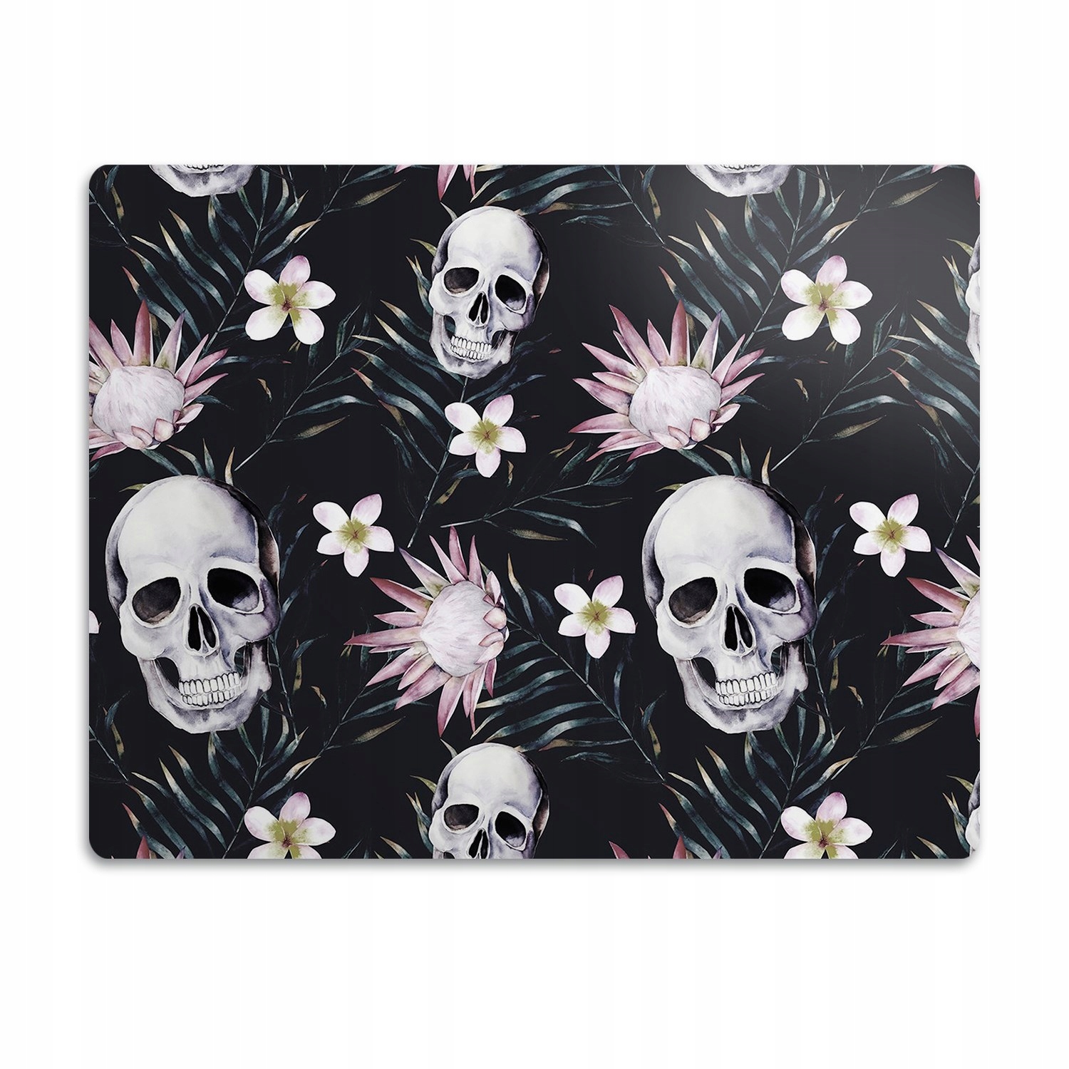 Voděodolná podložka pod misku Lebky a listy 60x40