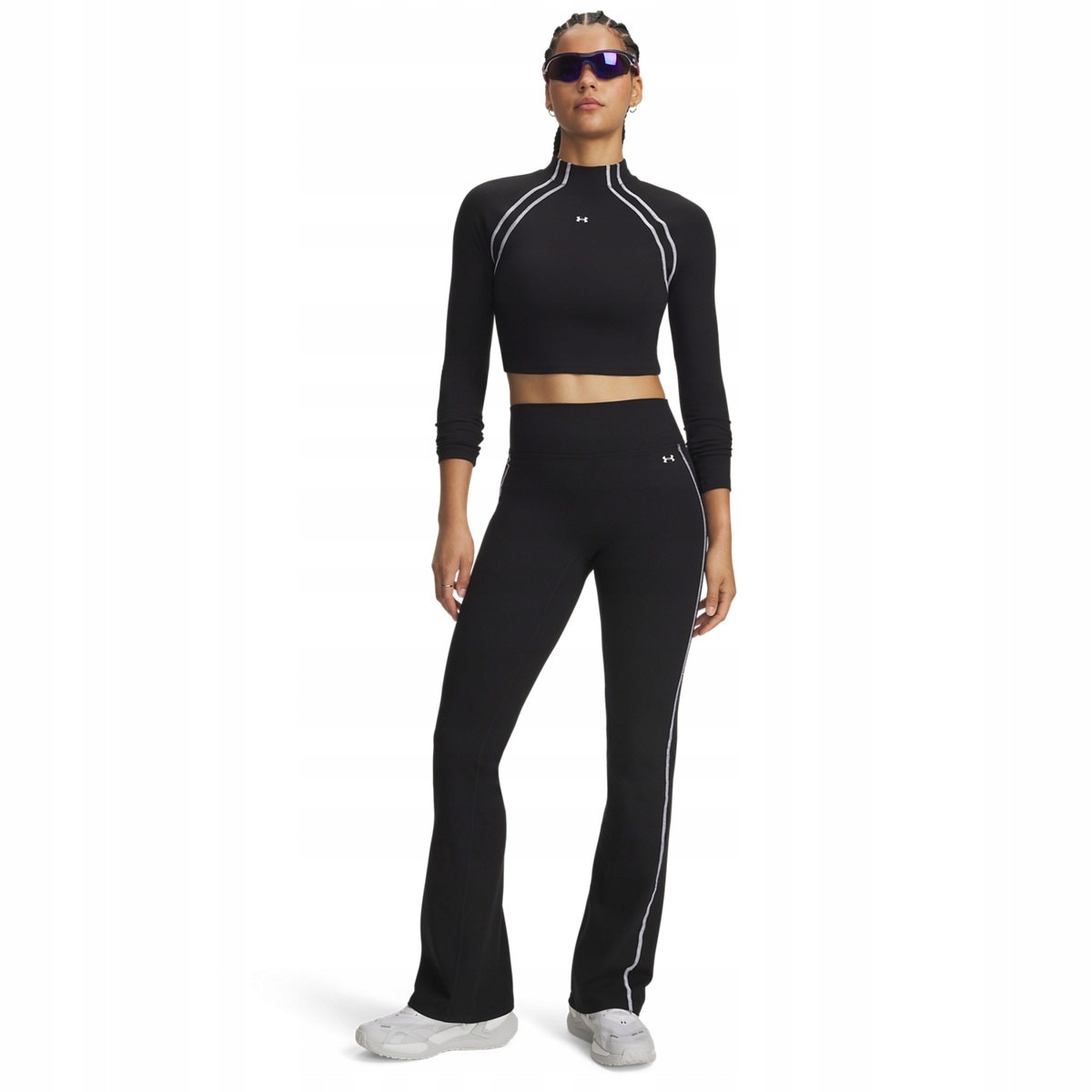 Damski longsleeve treningowy Under Armour Motion Ls Mock Czarny M