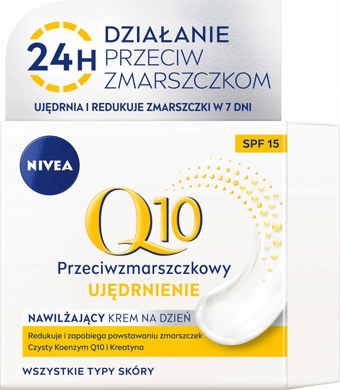 

Krem z filtrem SPF15 Nivea Q10 na dzień z kreatyną