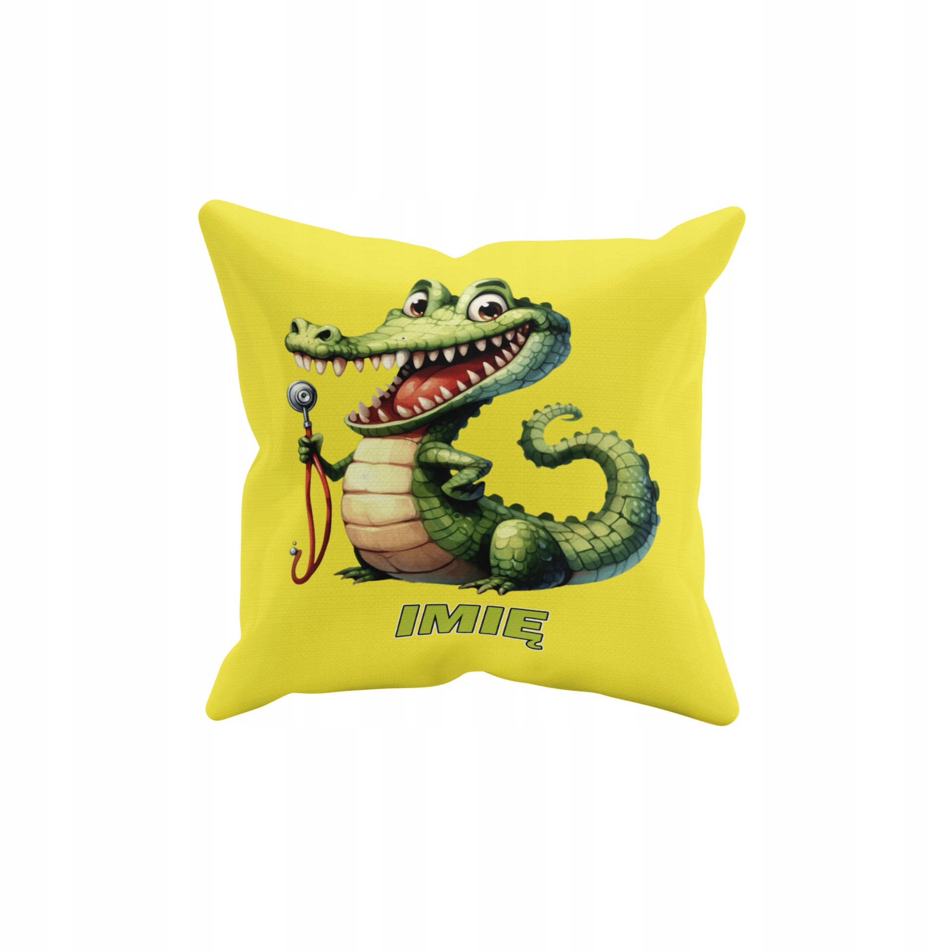 POSZEWKA NA PODUSZKĘ JAŚKA DO PRZEDSZKOLA KROKODYLEK + IMIĘ GRATIS Waga produktu z opakowaniem jednostkowym 0.5 kg