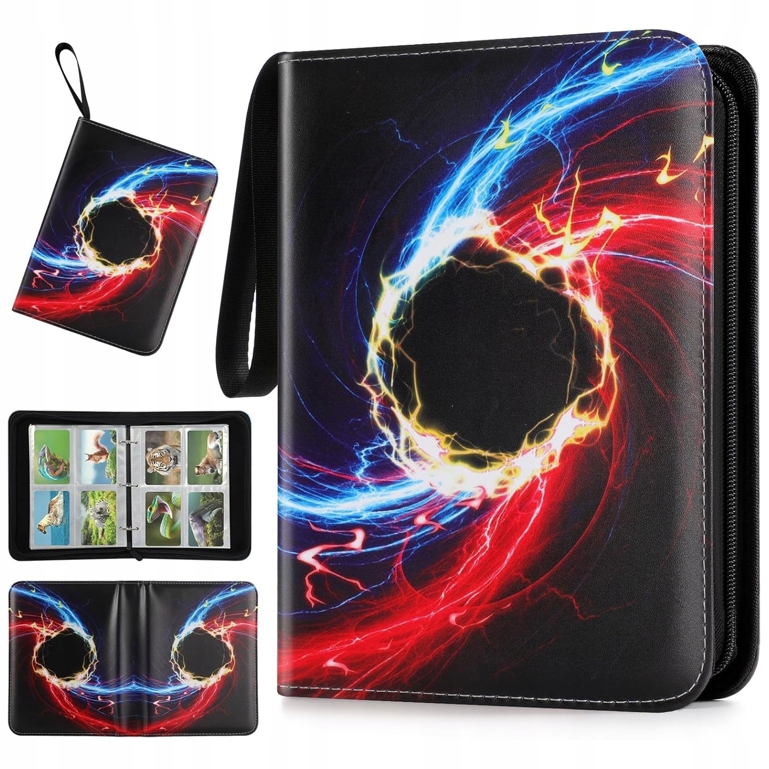 Segregator na karty kolekcjonerskie 400 kart, Pu, Eva, sportowy