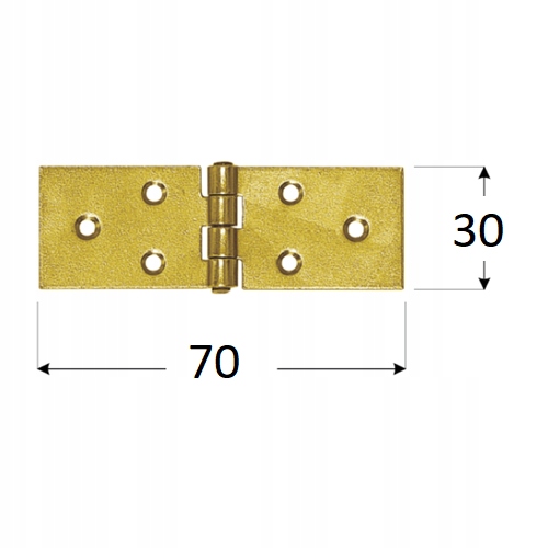

Zawias budowlany skrzyniowy 30x70mm