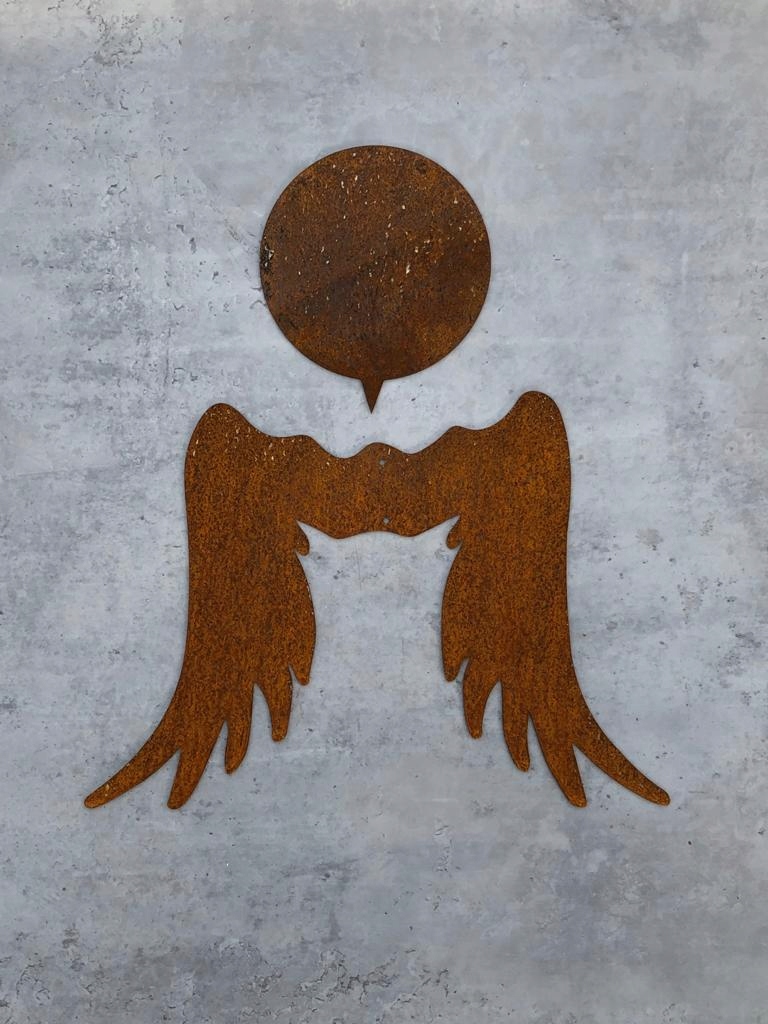 Skrzydła anioła duże 38cm x 27cm corten