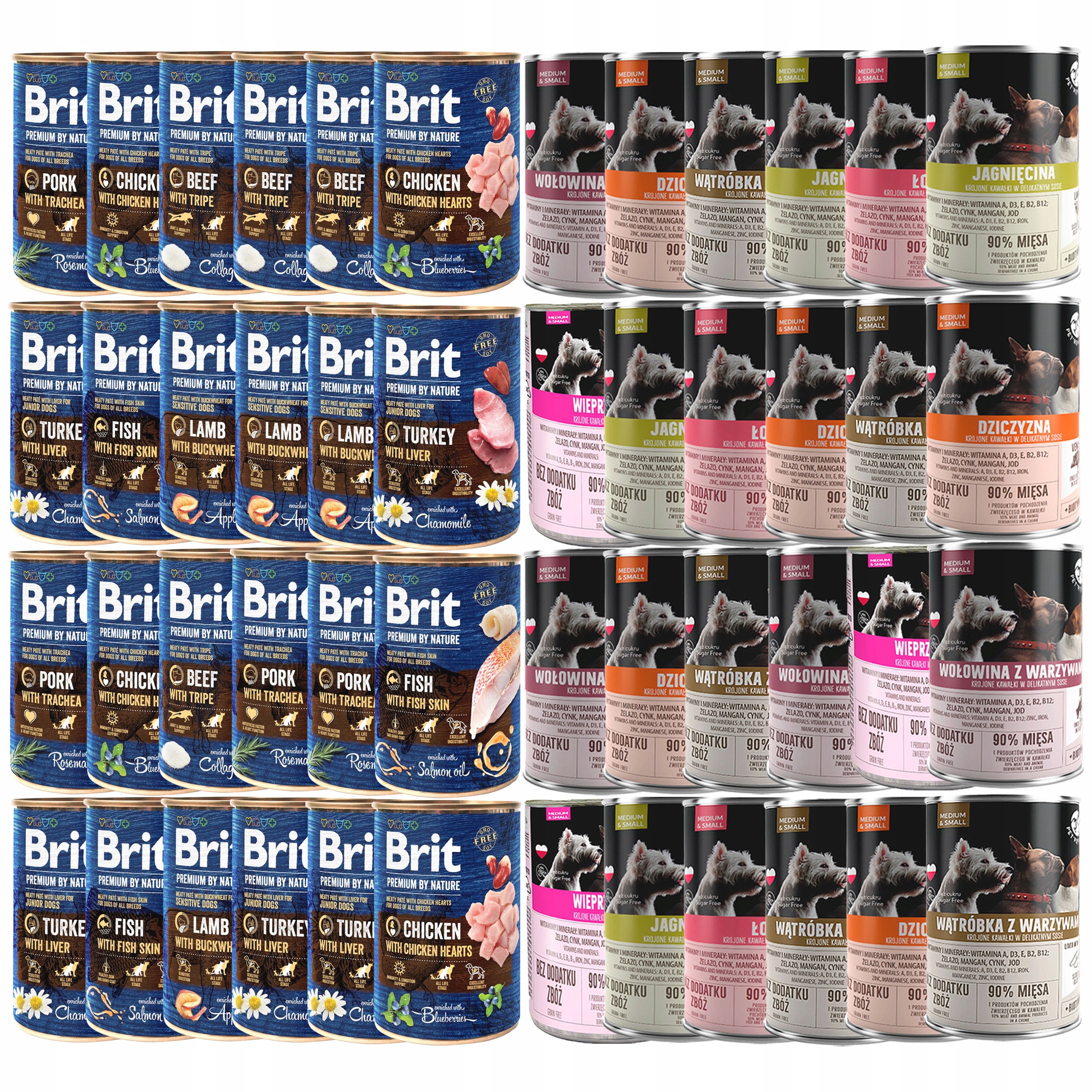 Levně Brit By Nature Pet Republic Krmivo mokré pro psa mix chutí 48 x 400 g