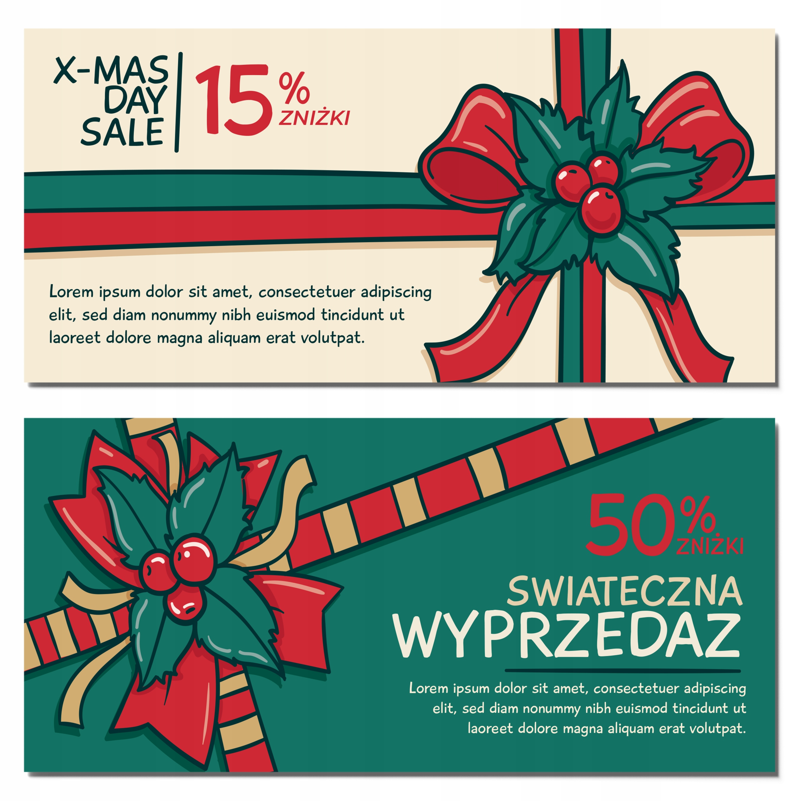 Vouchery prezentowe świąteczne DL MAT 350g święta DARMOWY PROJEKT 500 sztuk