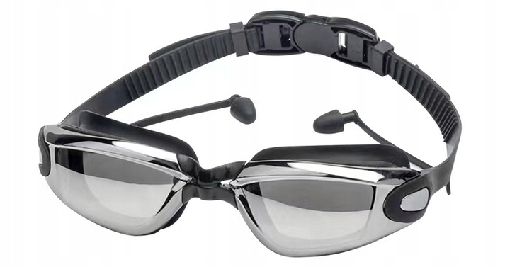 OKULARKI PŁYWACKIE dla dorosłych BASENOWE PŁYWANIA+Zatyczki Nos+Etui Marka Cleacco