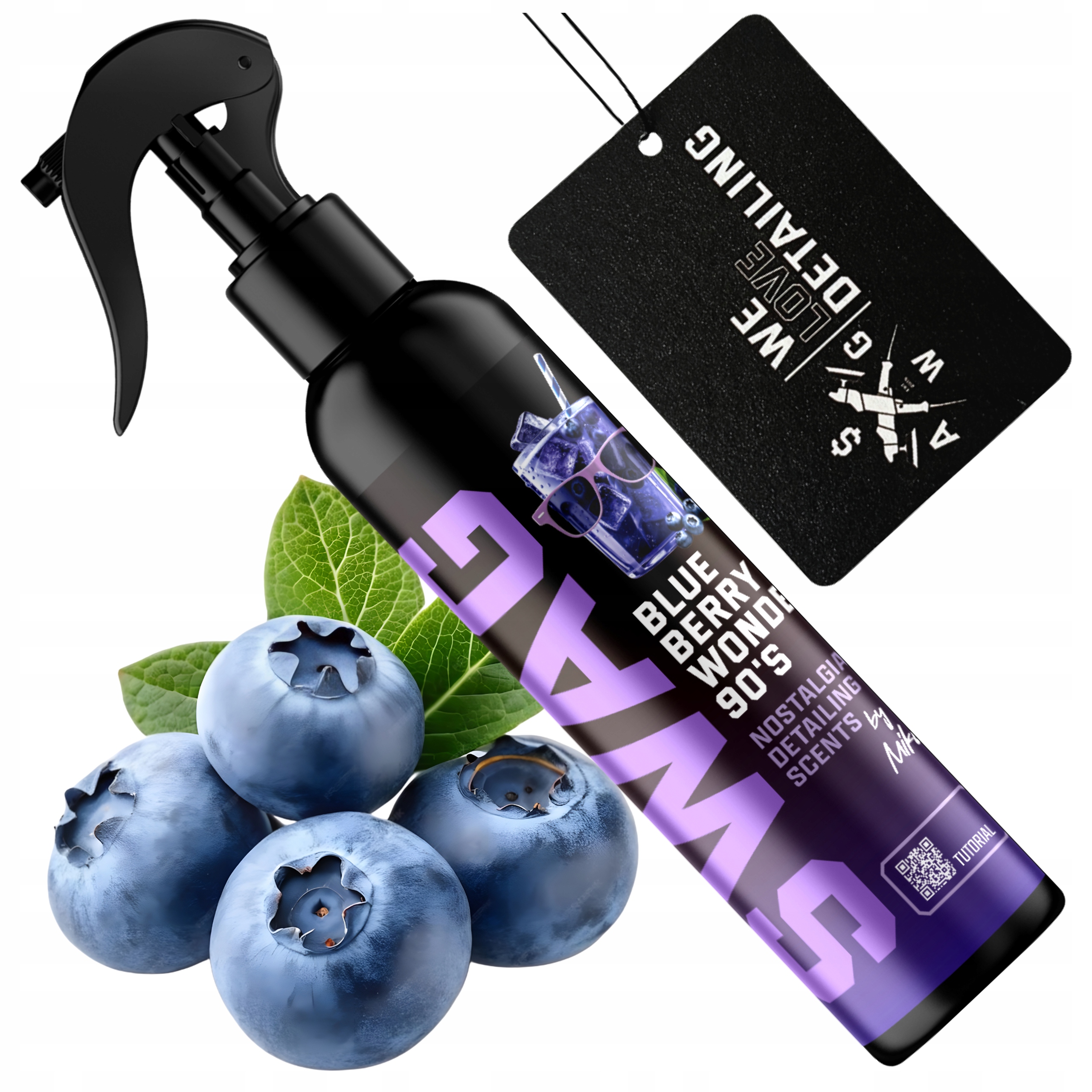 Zapach Perfumy Do Samochodu Swag Blueberry Wonder 90`s Zawieszka 150ml